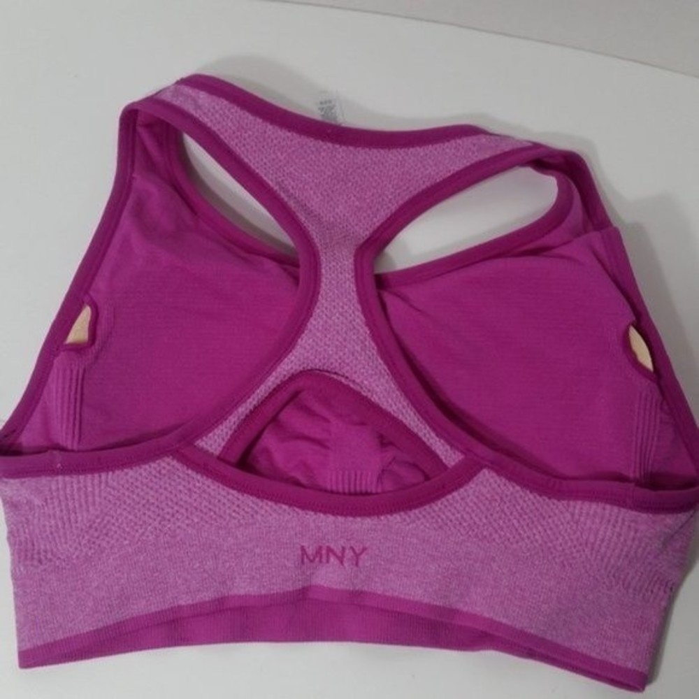 1) Pink Sports Bra Racerback - Picture 5 of 9